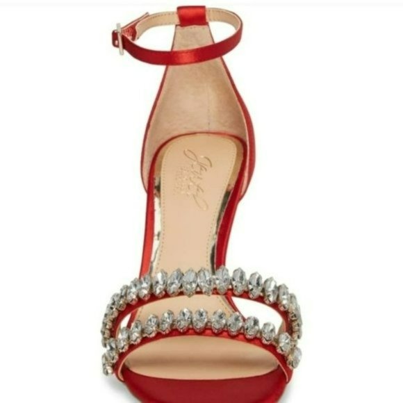 Jewel by Badgley Mischka Melania Crystal Embellished Ankle Strap Sandal - Picture 2 of 7